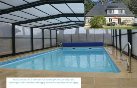 Piscine accessible des vacances de Printemps aux vacances d'Automne Gîte n°G1526 Villainville - Seine-Maritime - Piscine accessible des vacances de Printemps aux vacances d'Automne